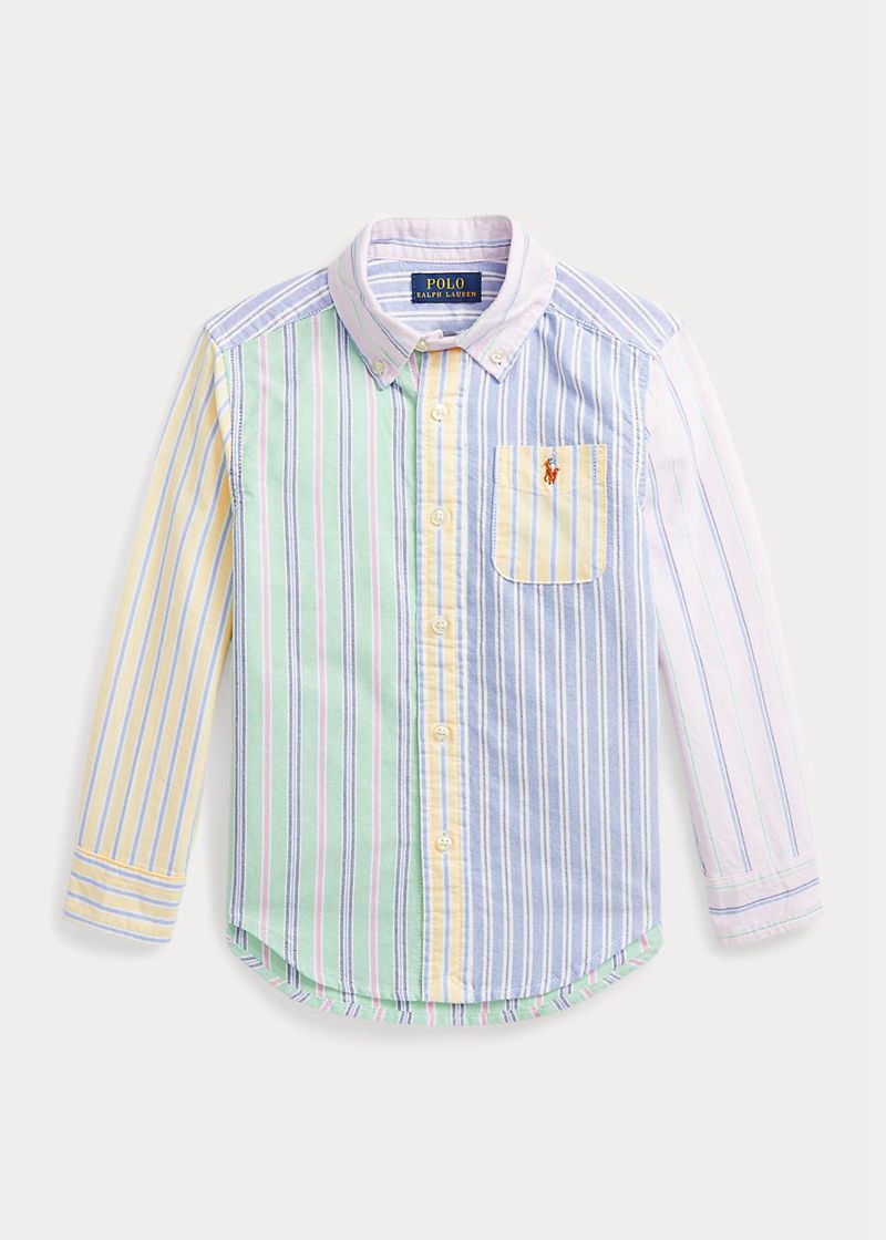 Camisas Ralph Lauren Niño 1.5-6 Años Striped Cotton Oxford Fun Chile Multicolor HUWPE-3765